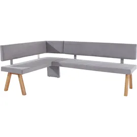 Home Affaire Rio 170 x 89 x 140 cm Struktur fein langer Schenkel rechts eiche geölt/grau