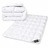 sei Design Winter Bettdecke 135x200 cm Mikrofaser Decke SWAN - Luxuriöse Steppdecke Atmungsaktiv & waschbar - warme Ganzjahresdecke Winterdecke für Allergiker Öko-Tex 135 x 200 cm