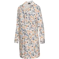 VIVANCE DREAMS Damen Umstandsnachthemd weiß-orange-blau-geblümt Gr.32/34