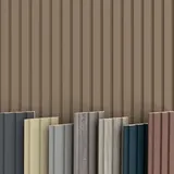 Hexim - beats Lamellen 2,75m mdf Holz Lamellenwand Wandverkleidung Lamellenpaneele Wand Paneele stoßfest: Endlamelle, Pure Wood