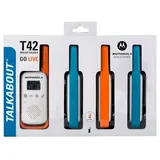 Motorola Talkabout T42 blau / orange 4 Einheiten