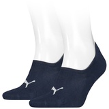 Puma Unisex Füßlinge, Vorteilspack - Footie, Hight-Cut, Sneaker-Socken Blau 43-46