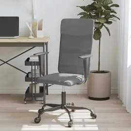 vidaXL Bürostuhl Netzstoff Grau