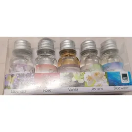 5 x 10ml Duftöl Set Ätherisches Öl Raumduft für Duftlampe Diffuser als Aroma Therapieöl Duftnoten: Lavendel - Jasmin - Vanille