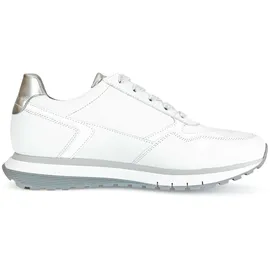 Gabor Comfort Sneaker Damen Weiß/Silber 38,5