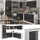 Vicco Winkelküche R-Line L-Form 237 x 247 cm Anthrazit Hochglanz/Weiß