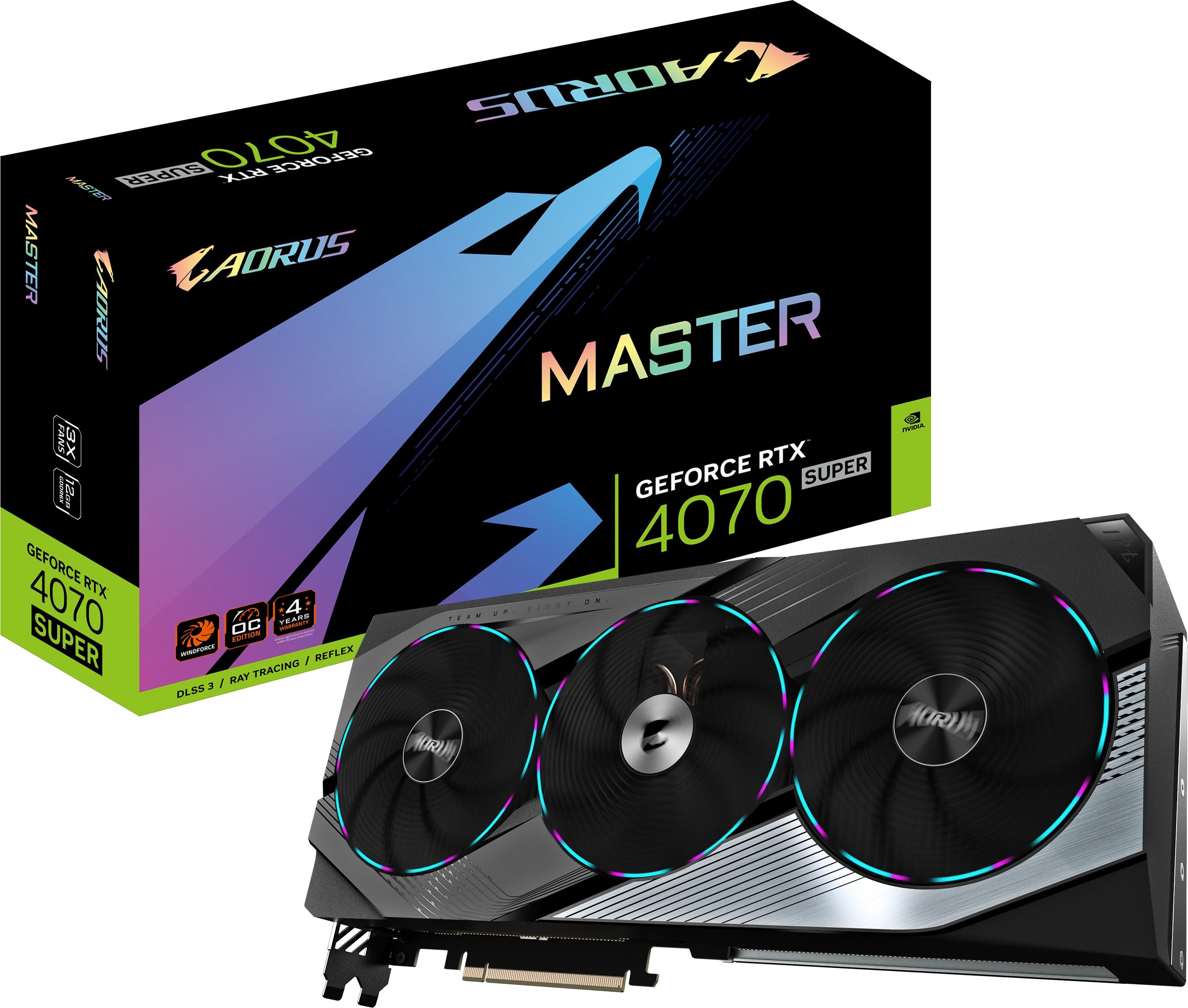 Gigabyte AORUS GeForce RTX 4070 SUPER MASTER (12 GB), Grafikkarte