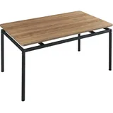 [en.casa] Esstisch Hemnes für 6 Personen 140x80 cm Eiche-Optik
