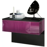 Vladon Nachtschrank Sleep 60 x 46 x 35 cm Lila