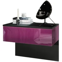 Vladon Nachtschrank Sleep 60 x 46 x 35 cm Lila