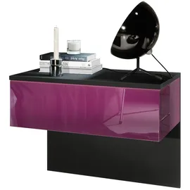 Vladon Nachtschrank Sleep 60 x 46 x 35 cm Lila