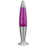 Rabalux Dekorative-Lampe Lavalampe Mit Glitter 25W Lila E14 Glas