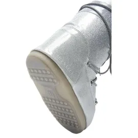 MOON BOOT Icon Glitter Silber 35
