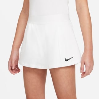 Nike Mädchen Court Victory Tennis-Rock, White/Black, XL