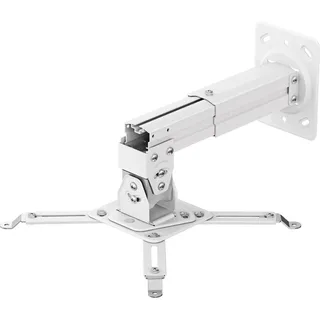 Decken-Wandhalterung für Beamer max 10 kg, Neigbar-schwenkbar, weiß K3A