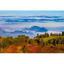 Fototapete PAPERMOON "Landschaft", bunt, B:5,00m L:2,80m, Vlies, Tapeten