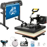Vevor 5 In 1 Hitzepresse 711,2 mm Vinyl Schneideplotter Schrittmotor 38x38cm