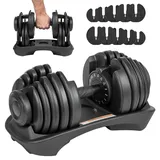 REBEL ACTIVE Hantel Verstellbare Hantel 24 kg schwarz