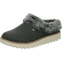 SKECHERS Hausschuhe MOUNTAIN KISS WINTER ROCK, Grau:41 - Schwarz - 41