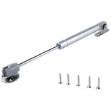 1x 30N Chrank Hydraulic Gasdruckfeder Möbeltür zum Gas Strut Lift Schrank Stoßdämpfer Gasfeder Hinge Möbelkolben Schranktüren Soft Close Klappenfeder, Silber