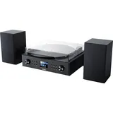Karcher MC 8000DI Kompaktanlage DAB+ Radio, Internetradio, Bluetooth, Schallplattenspieler) schwarz