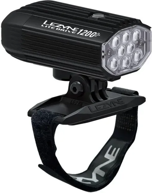 Lezyne Lite Drive 1200+ Akku Helmlampe Schwarz Modell 2024