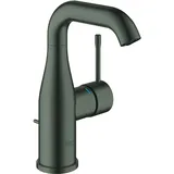 Grohe Essence Einhand-Waschtischbatterie M-Size Zugstangen-Ablaufgarnitur - hard graphite gebürstet