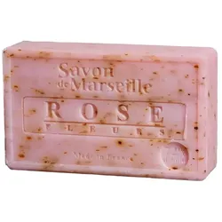 Natürliche Marseille Seife mit Rosenblütenblatt -- 100 g