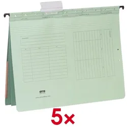OTTO Office Mehrfach-Hängehefter »Kredit und Personal« grün