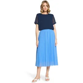 Betty & Co Midirock Damen Plissee Hellblau 38