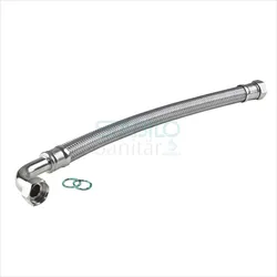 Edelstahl Panzerschlauch 1/2 Zoll Bogen 70cm 700mm Flexschlauch