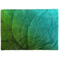 Sinus Art Handtücher Handtuch Strandhandtuch Saunatuch Kuscheldecke mit Fotomotiv Grünes Blatt Nahau, Baumwolle-Polyester-Mix (1-St), Handtuch 70 cm x 140 cm