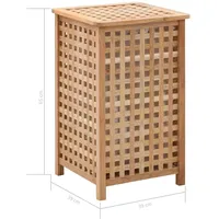 vidaXL Wäschekorb 39×39×65 cm Massivholz