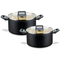 Fackelmann Topf-Set 4-tlg. 2 x Kochtopf Ø20 cm + 2 x Kochtopf Ø24 cm
