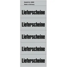 kompatible Ware Inhaltsschild Lieferscheine selbstklebend 100 St. Grau