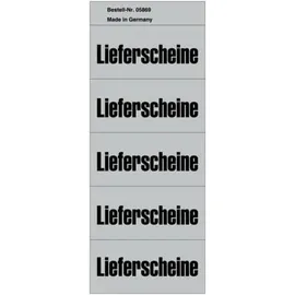 kompatible Ware Inhaltsschild Lieferscheine selbstklebend 100 St. Grau