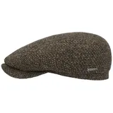 Stetson Belfast Tweed Flatcap - Schiebermütze Herren - Schirmmütze aus Wolle - Wintercap mit Baumwollinnenfutter - Wollcap Herbst/Winter - Herrenkappe braun 63 cm - 63