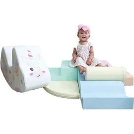 IGLU Soft Play Explorer Set Softbausteine Riesenbausteine Schaumstoffbausteine - (Helles Pastell)