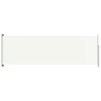 vidaXL Seitenmarkise Ausziehbar 200x600 cm Creme