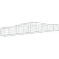 vidaXL Gabione mit Hochbogen 400 x 50 x 60 cm