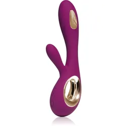 Lelo Soraya Wave Vibrator mit Klitoris-Stimulator Deep Rose 21,5 cm