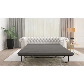 s-style möbel Chesterfield-Sofa Weiß