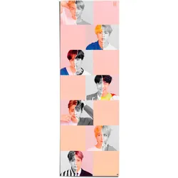 Poster REINDERS "BTS - selfie", bunt (farbe bild(er): bunt), B:53cm H:158cm T:0,1cm, Papier, Bilder
