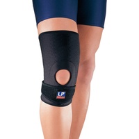 LP Support 719CA Knie-Bandage - Kniestütze, Größe:XL, Farbe:schwarz