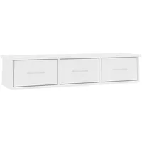 vidaXL Wandregal 88 x 26 x 18,5 cm Weiß