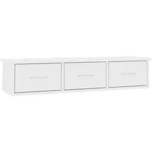 vidaXL Wandregal 88 x 26 x 18,5 cm Weiß