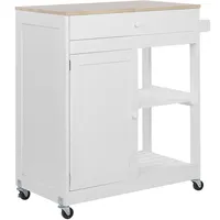 Beliani Servierwagen TRAPANI Weiß