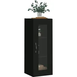 vidaXL Wandschrank Schwarz 34,5x34x90 cm