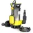 Wiltec 3 in 1 Flachsauger Tauchpumpe Edelstahl 750 W 14000 l/h mit Schwimmer