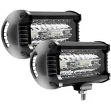 CCLIFE LED Arbeitsscheinwerfer 7 Zoll Kunststoff 16x8x7 cm schwarz